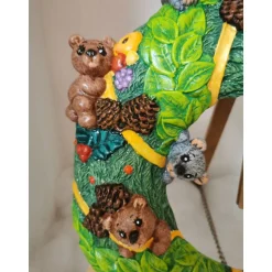 Teddyweihnachtskranz aus Keramik