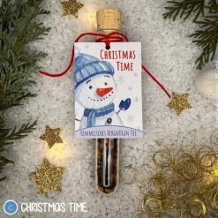 Tee Reagenzgläser weihnachtlich, personalisierte Geschenke, Früchtetee im Reagenzglas