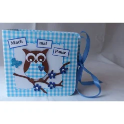 Teebeutelbuch mit Eule