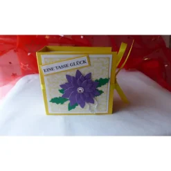 Teebeutelbuch mit Eule,Geburtstag