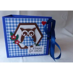 Teebeutelbuch,Eule,Mitbringsel,Geschenk