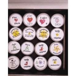 Teelicht mit versteckter Botschaft