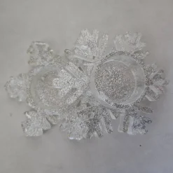 Teelicht Weihnachtsstern LED Epoxidharz 2 er Set