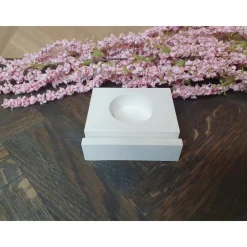 Teelichthalter aus Keraflott - Einschieber Osterei mit Tulpe