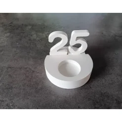 Teelichthalter mit Zahlen 0-9, Geburtstag