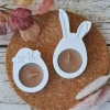 Teelichthalter-Set zur Osterzeit ~ Deko Kerzenhalter Osterei u. Osterhase ~ Teelicht Ostern u. Frühling
