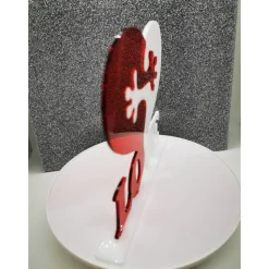 2teiliges Herz aus Acryl – personalisiertes Geschenk in verschiedenen Farben