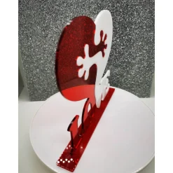 2teiliges Herz aus Acryl – personalisiertes Geschenk in verschiedenen Farben