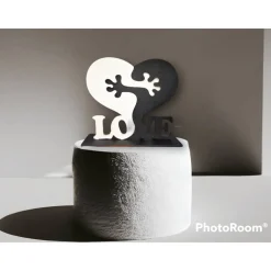 2teiliges Herz aus Acryl – personalisiertes Geschenk in verschiedenen Farben