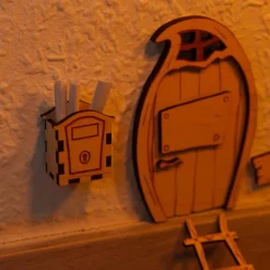 7teiliges Wichtelset aus Holz | Bastelset | Wichtel Wunschliste Vorlage | personalisierte Wichtel Geschenkidee