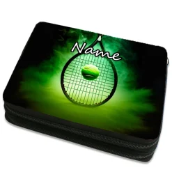 Tennis Federmäppchen inkl. Inhalt mit Name / personalisierbar
