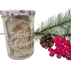 Tierischer Adventskalender im Glas, Adventskalender für Tiere