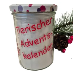 Tierischer Adventskalender im Glas, Adventskalender für Tiere