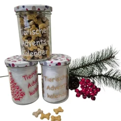 Tierischer Adventskalender im Glas, Adventskalender für Tiere
