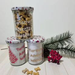 Tierischer Adventskalender im Glas, Adventskalender für Tiere