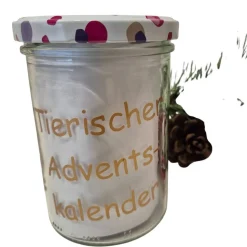 Tierischer Adventskalender im Glas, Adventskalender für Tiere