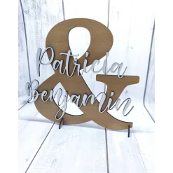 TiSaJa - Namensschild &-Zeichen Hochzeit Geschenk Jubiläum Geldgeschenk