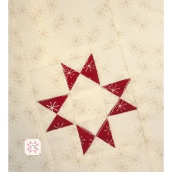 Tischdecke, Patchwork-Stern, Weihnachten, 55 cm rund