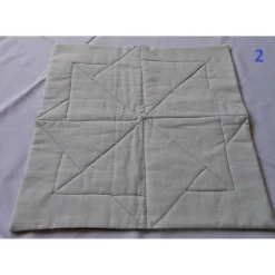 Tischdecke 40x40cm – Mitteldecke Weihnachten Patchwork Baumwollwebware festlich glänzend