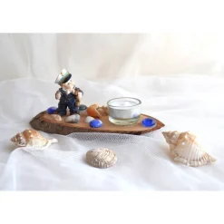 Tischdeko Baumscheibe 