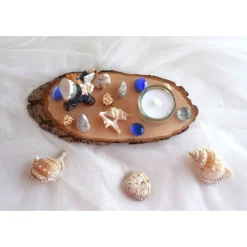 Tischdeko Baumscheibe 