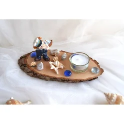 Tischdeko Baumscheibe 