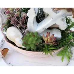 Tischdeko maritim Tischgesteck mit Anker