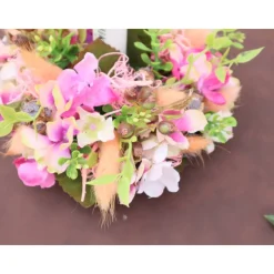 Tischdeko Schreibtisch Deko Kerzenhalter Gesteck Wohndeko Aufsteller rosa