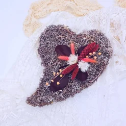 Tischgesteck Trockenblumen | Deko Trockenblumen | Geschenk Geburtstag | Gesteck mit Trockenblumen | Herz | Mitbringsel