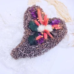 Tischgesteck Trockenblumen | Deko Trockenblumen | Geschenk Geburtstag | Gesteck mit Trockenblumen | Herz | Mitbringsel