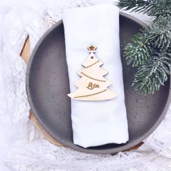 Tischkarten aus Holz | Namensschilder Weihnachten |  Geschenkanhänger | Deko Weihnachtsfeier | Tischkarte