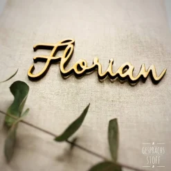 Tischkarten aus Holz Hochzeit  / Schriftzug Name / Gastnamen / Namenskarten / Gastgeschenke / Lasercut