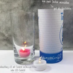 Tischlicht Lichthülle Einschulung Junge – Deko zum Schulanfang