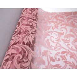 Tischläufer - Tischband weinrot 29 cm breit - Meterware - Ausbrenneroptik  zum basteln Dekorieren - Rubinhochzeit 10 Met