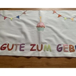 Tischläufer ALLES GUTE.., geburtstag, deko, party, kindergeburtstag, personalisierbar, luftballons, 4