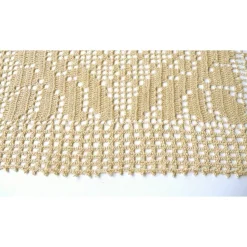 Tischläufer filigran gehäkelt Tischdecke beige Tischläufer Tischdekoration Heimtextilien