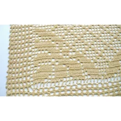 Tischläufer filigran gehäkelt Tischdecke beige Tischläufer Tischdekoration Heimtextilien
