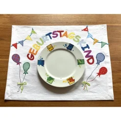 Tischset GEBURTSTAGSKIND, Tischdecke, Geburtstag, Tischläufer, Geburtstagsdeko, Luftballons, Girlande,