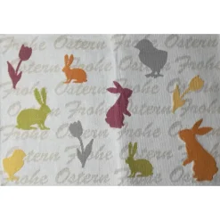 Tischset in bezaubernden Ostermotive in Pastellfarben