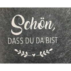 Tischsets aus Filz, beplottet