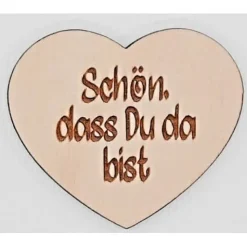 Tischstreu aus Holz 10tlg mit Schrift 