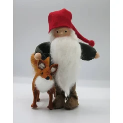 Tomte mit Fuchs - Jahreszeitentisch - Blumenkinder -Waldorf - Art.Nr. HE18