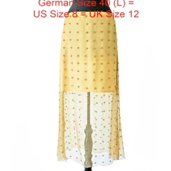 TOP und ROCK mit Perlen bestickt transparent