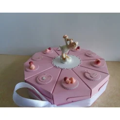 Torte Geldgeschenk  Taufe Geburt Mädchen Schachteltorte  Papiertorte  Geschenkidee