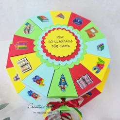 Torte SCHULANFANG EINSCHULUNG 2stöckig Geschenkidee - Geldgeschenkverpackung