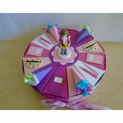 Torte zur Einschulung Schulanfang Geldgeschenk Mädchen Schachteltorte Papiertorte  Gastgeschenk 1.Schultag Schule