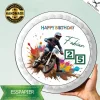 Tortenaufleger Enduro Motorrad Happy Birthday Geburtstag Tortendeko Tortenbild Esspapier Name + Wunschzahl