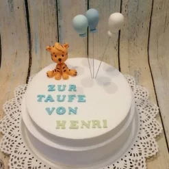 Tortenaufleger Fondant Geburtstag Tortendeko Taufdeko Tiger Baby