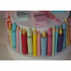 Tortenaufleger Fondant Geburtstag Tortendeko Einschulung Schulanfang