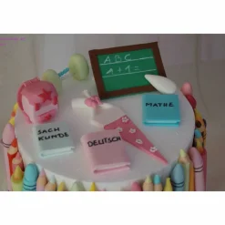 Tortenaufleger Fondant Geburtstag Tortendeko Einschulung Schulanfang